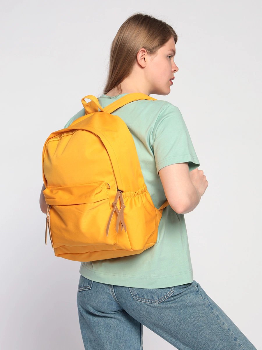 Рюкзак желтый текстильный